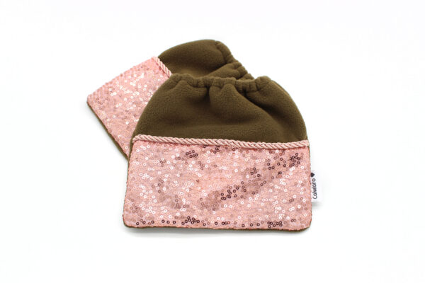 Steigbügelschoner Olive-Rosegold