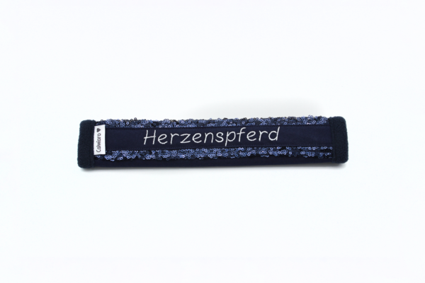 Glitzer Halfter blau